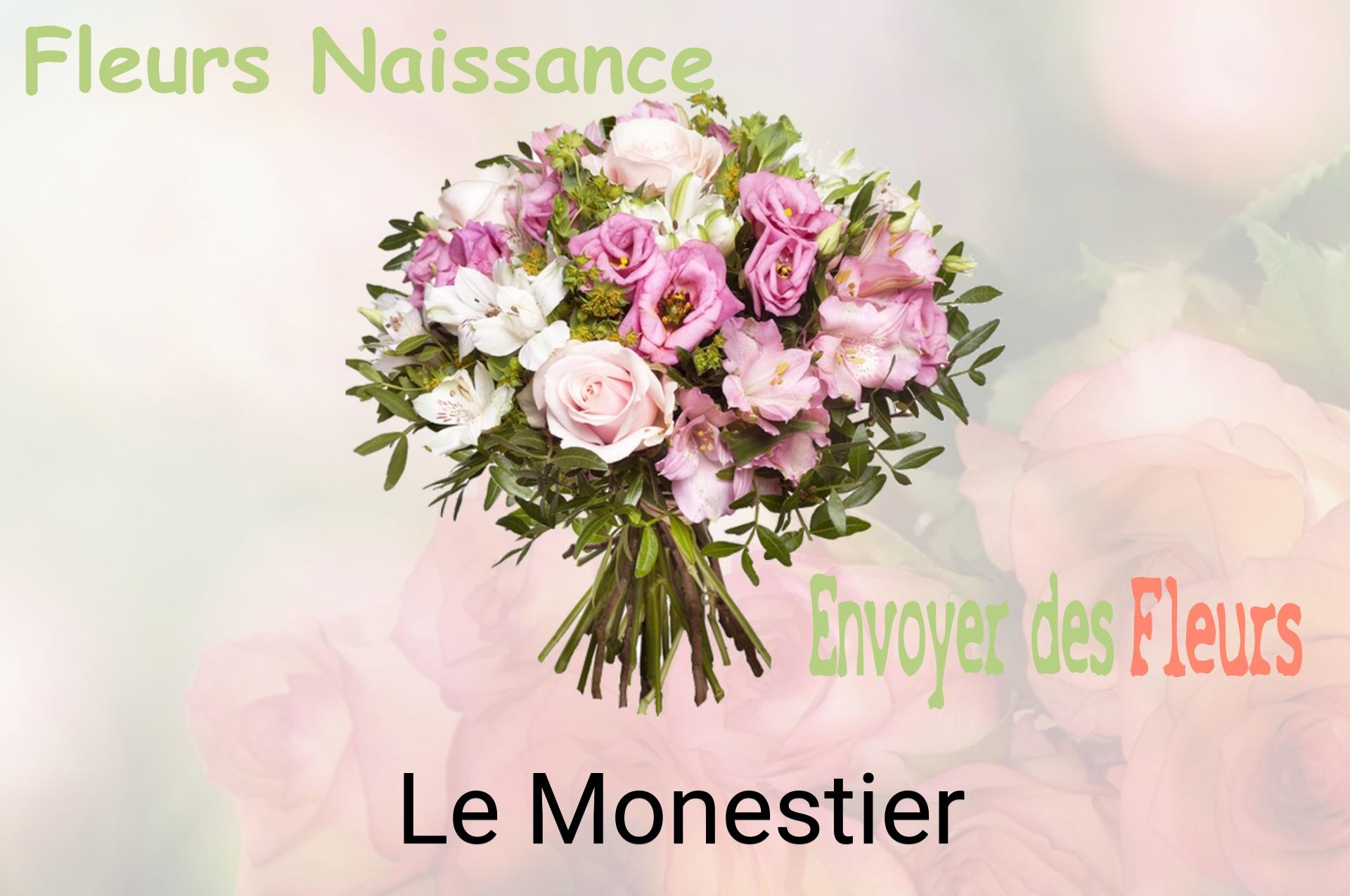 Bouquet de fleurs de naissance livré à Le Monestier